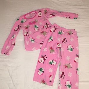 Carters Christmas Fleece Pajama Set